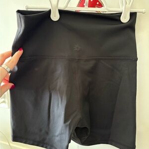 Women's Black High-Rise Bike Shorts